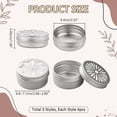 thumbnail image 1 of YILOSF-12pcs Air Freshener Tins 3 Style Scent Beads Container 2 Ounce Aluminium Metal Container Empty Storage Tins with Hollow Lids for Aromatherapy Air Freshener Travel Storage 2.68x1.36 inch, 1 of 4