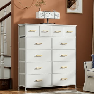 Oukaning 6 Drawer Dresser Furniture Bedroom Organizer Chest of Drawers Clothes Storage