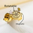 thumbnail image 1 of YILUOCD 2 Pcs Gold Color Spinner BFF Matching Rings Best Friend Open Rotate Ring Forever Friendship Cute Cartoon Anime Jewelry, 1 of 6