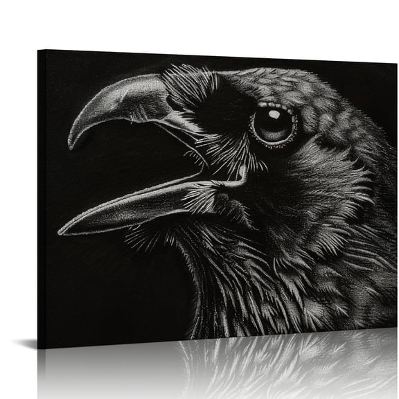 YILUYINQING Bird Theme Wall Art Modern Canvas Prints for Home Decor, Ready To Hang Room Art Decor 16x12in