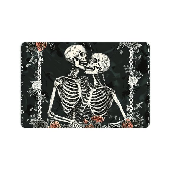 YILUYINQING Diatom Mud Mats Non-Slip Skeleton Frame Roses Home 24x16in