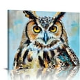 thumbnail image 1 of YILUYINQING Owl Wall Art Canvas Decor for Home, Bedroom, Kitchen 20x16in, 1 of 6