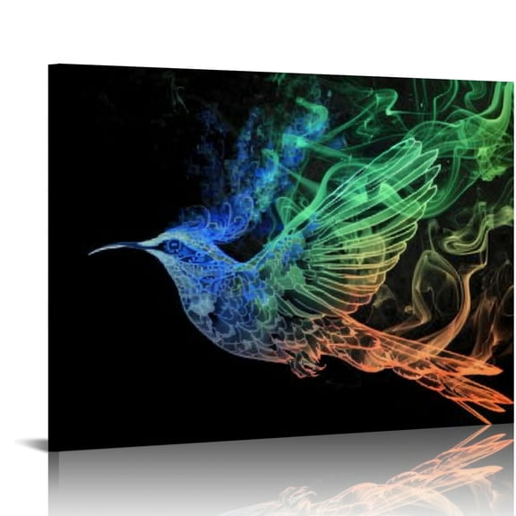 YILUYINQING Psychedelic Art Canvas Prints Wall Decor for Home 16x12in