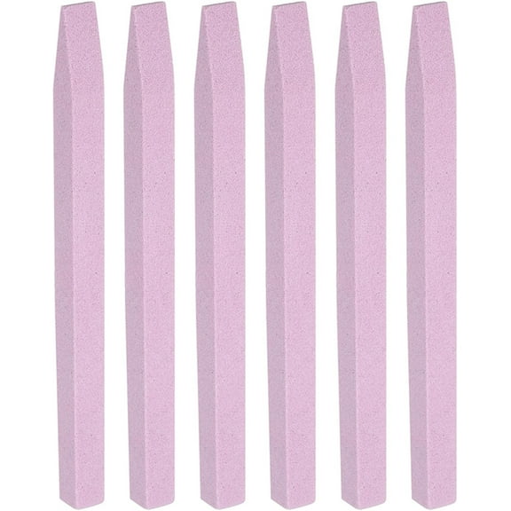YIMART 6 Pieces Stone Nail File Pumice Stick for Fingernails Pumice Rock Nail Cuticle Pusher Rock File for Home Salon Toenail Buffing Tool