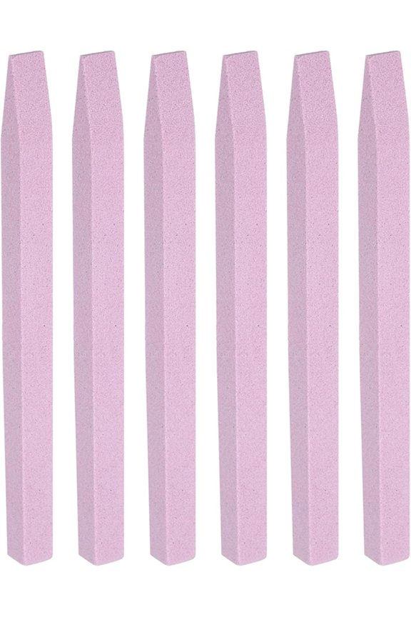 6 Pieces Stone Nail File Pumice Stick for Fingernails Pumice Rock Nail Cuticle Pusher Rock File for Home Salon Toenail Buffing Tool