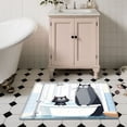 thumbnail image 1 of YIMEIS Bathtub Cat 15.7''*23.6'' Flannel Mat, Multi-Scene Non-Slip Rug, Universal Soft Mat for Bathroom, Kitchen & Balcony, 1 of 10