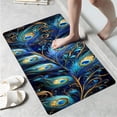 thumbnail image 1 of YIMEIS Blue Gold Festive Kitchen Decor Christmas Fall Kitchen Rugs, Xmas Decorative Farmhouse Floor Mats for Home Kitchen Dining Room Decorations - 16''*24'' inch, 1 of 10