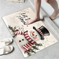 thumbnail image 1 of YIMEIS Christmas decoration Kitchen rugs Washable flannel Printed Area Rug and Mats DoorMats, bath mat,Autumn and Winter Festival Decoration-Christmas Snowman 15.7'' x 23.6''+17.7'' x 47.2'', 1 of 6