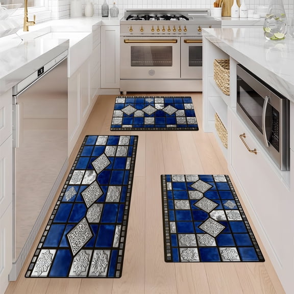 YIMEIS Christmas decoration wall Kitchen Decor Set of 3 Christmas Fall Kitchen Rugs, Xmas Decorative Farmhouse Floor Mats for Home Kitchen Dining Room Decorations