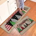 thumbnail image 1 of YIMEIS Christmas tree Kitchen Mat Washable Non-Skid Absorbent Runner Rugs (16''24''/47''18'') - 2 Pcs Recommended for Kitchen Sink Front/Floor, Suitable for All Age Groups, 1 of 10