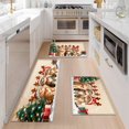 thumbnail image 1 of YIMEIS Christmas tree, cat Fall Kitchen Rugs Non Skid Washable Area Carpet [Made in USA], Multi - 3 Pcs 16''*24''/20''*32''/47''*18'', 1 of 10