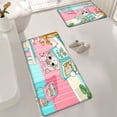 thumbnail image 1 of YIMEIS Cute Cat Full-House Coverage Flannel Mat Set 19.7''*31.5''/17.7''*47.2'', Soft & Non-Slip, Multi-Use Rug for Bathroom, Bedroom & Hallway, 1 of 10