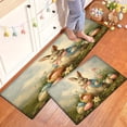 thumbnail image 1 of YIMEIS Easter Eggs Garden 2Pcs Home Flannel Mat & Kitchen Rugs,Soft Non-slip for Bathroom Entryway, 1 of 10