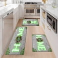 thumbnail image 1 of YIMEIS Home green plants Kitchen Mat Rug Set - 3 Pcs Perfect for Kitchen Counter, 16''*24''/20''*32''/47''*18'', Functional for Decoration, 1 of 10