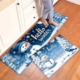 thumbnail image 1 of YIMEIS Merry Christmas Gnomes Black Fall Kitchen Rugs and Mats Set of 2, Winter Holiday Party Low-Profile Floor Mat Decorations for Home Kitchen 2pcs 16''*24'' and 17''*47'' in, 1 of 10