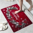 thumbnail image 1 of YIMEIS Merry Christmas Wishes Kitchen Mat Washable Non-Skid Absorbent Runner Rugs 16''24'' - 1 Pc Recommended for Kitchen Sink Front/Floor, Suitable for All Age Groups, 1 of 10