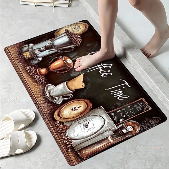 YIMEIS Merry Christmas Kitchen Decor Christmas Fall Kitchen Rugs, Xmas Decorative Farmhouse Floor Mats for Home Kitchen Dining Room Decorations - 16''*24'' inch