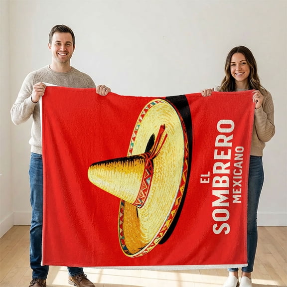 YIMEIS Mexican festivals High-Density Flannel Warm Blanket, 30*40 inch Non-Shedding & Anti-Pilling, All-Season, for Sofa Bedroom Car