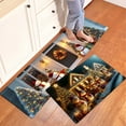 thumbnail image 1 of YIMEIS Night view of Christmas Kitchen Mat Rug Set  - 2 Pcs Perfect for Kitchen Counter, 16''*24''/47''*18'', Functional for Decoration, 1 of 10