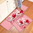 thumbnail image 1 of YIMEIS Romance on Valentine's Day Kitchen Mat Rug Set - Perfect for Kitchen Counter, 16''*24''/47''*18'', Functional for Decoration, 1 of 10