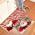 thumbnail image 1 of YIMEIS Santa Claus Bow Kitchen Mat Rug Set  - 2 Pcs Perfect for Kitchen Counter, 16''*24''/47''*18'', Functional for Decoration, 1 of 10
