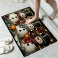 thumbnail image 1 of YIMEIS Snowmen Christmas Decorations Kitchen Mat Rug Set  - 1/2/3 Pcs Perfect for Kitchen Counter, 16''*24''/20''*32''/47''*18'', Functional for Decoration, 1 of 10