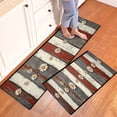 thumbnail image 1 of YIMEIS Summer Daisy Fence Machine Washable Non-Slip Rubberback Indoor Runner Rug/Area Rug for Kitchen, Hallway, Kitchen, Entryway, Bathroom, 2 Piece Set - 16''*24''/47''*18'', 1 of 10