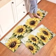thumbnail image 1 of YIMEIS Sunflower Festive Celebration Kitchen Mat Rug Set - 1/2 Pcs Perfect for Kitchen Counter, 16''*24''/47''*18'', Functional for Decoration, 1 of 10
