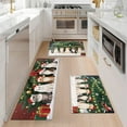 thumbnail image 1 of YIMEIS The cat under the Christmas tree Kitchen Mat Rug Set  - Perfect for Kitchen Counter, 16''*24''/20''*32''/47''*18'', Functional for Decoration, 1 of 10