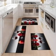 thumbnail image 1 of YIMEIS Valentine's Day Romance Kitchen Mat Rug Set - Perfect for Kitchen Counter, 16''*24''/20''*32''/47''*18'', Functional for Decoration, 1 of 9