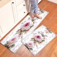 thumbnail image 1 of YIMEIS Valentine's Day Roses Fall Kitchen Rugs Set of 2, Xmas Holiday Kitchen Mat Decor Home Decorations, Green Christmas Mats for Kitchen Floor - 16''*24'' and 17''*47'' in, 1 of 10