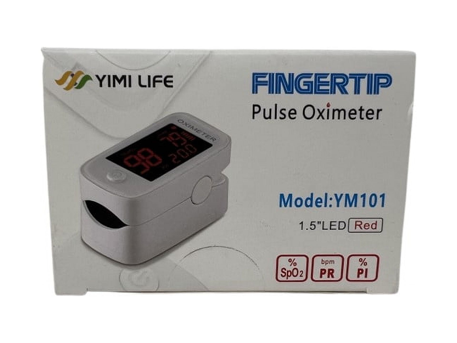 Pulsoxímetro Yimi Life Fingertip YM101: Medidor de Oxígeno en Sangre.