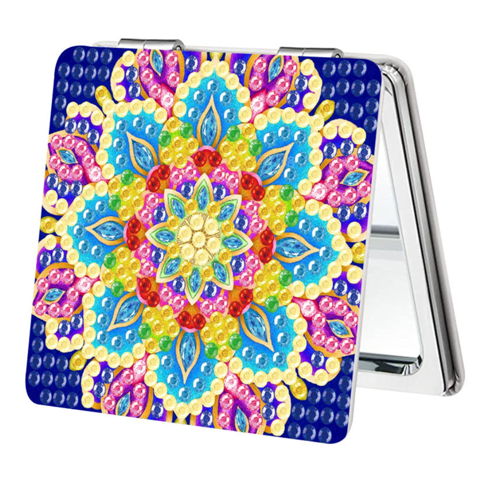 YIMIAO 1 Set Diamond Painting Mirror DIY Kit Portable Stylish Easyto