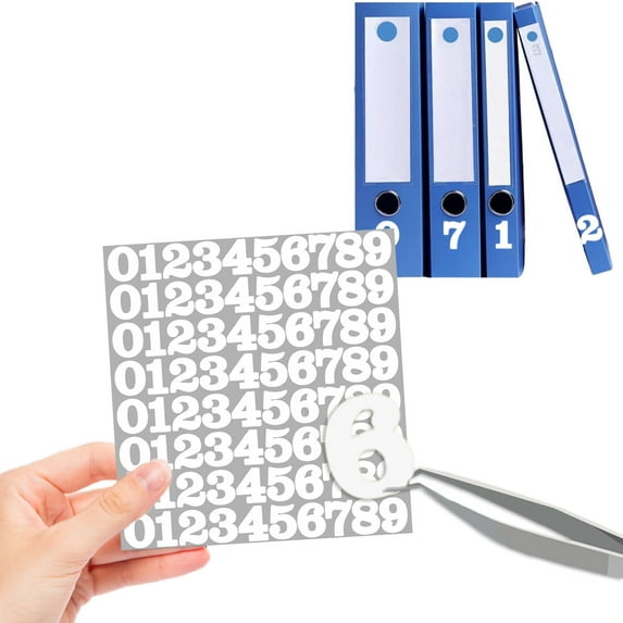 YIMWNYI 1 Inch Number Sticker Combination Stickers for Note Decoration, Adhesive Number Labels, Mailbox Numbers, Scrapbook Supplies, Easy Peel and Stick, Multicolor Number Stickers