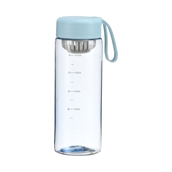 YIMWNYI 16.9oz Motivational Sports Water Bottle, 500ml Portable Leak-Proof Design with Clear Scale, Semi-Transparent Frosted Style, Ideal for Outdoor Fitness, Gym, Hiking, and Camping, BPA-Free