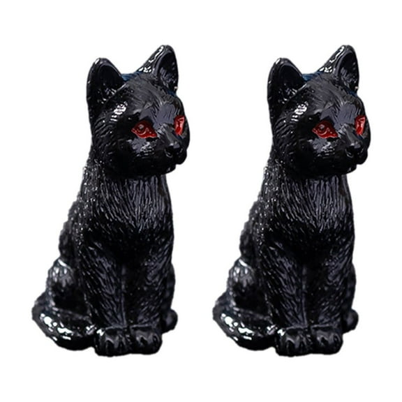 YIMWNYI 2Pcs Mini Halloween Resin Figurines For Tabletop Display, Spooky Designs, Home Decor, Halloween Parties Decorations, Lightweight, Versatile Halloween Decor, Halloween Miniatures