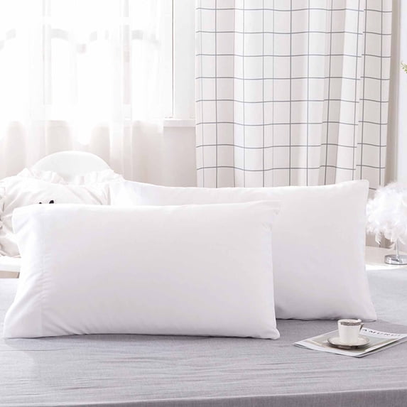 YIMWNYI 2Pcs Pillow Core Isolation Covers, Breathable Oil-Proof Polyester Pillowcase, Soft and Comfortable, Absorbent, Eco-Friendly Hotel Protective Covers for Household Use
