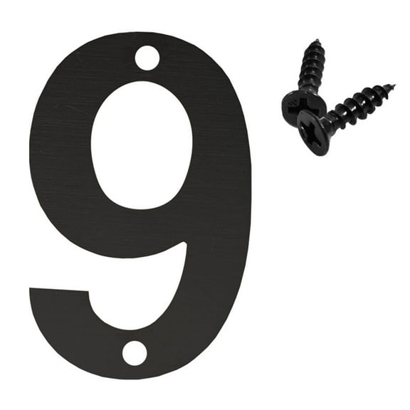 YIMWNYI House Numbers for Outside 3 Inch Metal House Numbers Black Address Numbers for House Outdoor Address Signs with Screws Modern Floating Door Numbers Wall Decor