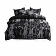thumbnail image 1 of YIMWNYI 3-Piece Bedding Set, Machine Washable Polyester Bed Set, Sanding Plain Bedspread, Comfortable Bed Set with Pillowcases, Stylish Bedroom Bedding for Modern Home, 1 of 7