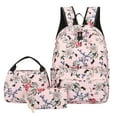 thumbnail image 1 of YIMWNYI 3-Piece Leisure Backpack Set with Large Capacity, Floral Design, Lightweight and Water-Resistant, Comfortable Adjustable Shoulder Straps, Multipurpose Backpack for Travel and Daily Use, 1 of 4