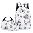 thumbnail image 1 of YIMWNYI 3-Piece Leisure Backpack Set with Large Capacity, Floral Design, Lightweight and Water-Resistant, Comfortable Adjustable Shoulder Straps, Multipurpose Backpack for Travel and Daily Use, 1 of 4