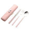 thumbnail image 1 of YIMWNYI 3 Piece Stainless Steel Portable Cutlery Set, Camping Cutlery Box Set, Reusable Utensils, Eco-friendly Travel Cutlery, Easy to Clean Fork Spoon Chopsticks Storage, 1 of 7