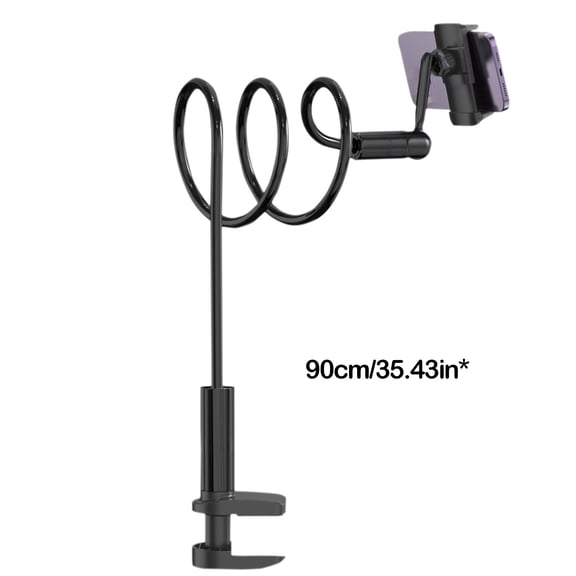 YIMWNYI 360 Degree Rotating Cell Phone & Tablet Stand - Multifunctional Overhead Cantilever Bracket with Thickened Base for Stable Support, Universal Compatibility for Smartphones and Tablets