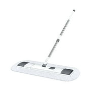 YIMWNYI 360  Rotating Floor Mop, Wall Washing Mop with Hook, PVC Flat Mop for Laminate, Hardwood, Ceramic Tile, Includes 1 Washable Pad, Adjustable Steel Pole for Easy Cleaning