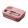 thumbnail image 1 of YIMWNYI 4-Compartment Leakproof Lunch Box, Plastic Microwave Safe Bento Box, Sealed Food Storage Container with Fork and Spoon, Large Adult Lunch Box, Multi-Purpose for Work and Picnic, 1 of 8