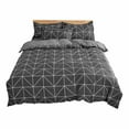 thumbnail image 1 of YIMWNYI 4 Piece Bedding Set, Breathable Polyester Bed Sheets, Modern Quilt Cover and Pillowcases, Fade-Resistant Comfortable Design, Easy Care Machine Washable, Multicolor, 1 of 8