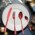thumbnail image 1 of YIMWNYI 4-Piece Christmas Series Cutlery Stainless Steel Knife Fork Spoon Set, Holiday Dinnerware, Ergonomic Design, Easy to Clean, Rust Resistant, Unique Tableware for Festive Gatherings, 1 of 7