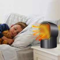 YIMWNYI 400W Portable Space Heater, Ceramic Heating with Overheat Protection, Small Desk Heater for Home, Office, Bathroom, Energy Saving