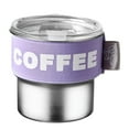 thumbnail image 1 of YIMWNYI 400mL Stainless Steel Insulated Coffee Cup, Leak Proof Travel Mug with Lid and Elastic Sleeve, Portable Spill Proof Tumbler for Home, Office, Car, 1 of 8