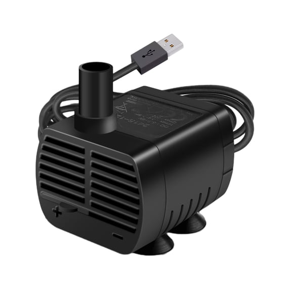YIMWNYI 5V USB Mini Submersible Water Pump for Aquarium, Fish Tank, Pond, Pet Fountains, Hydroponics, Adjustable Flow, Quiet Design, Easy to Clean, 50 GPH, 2ft Lift